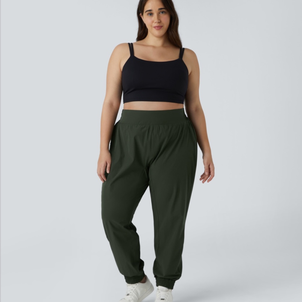 HALARA Dark Green Jogger Pants 1X